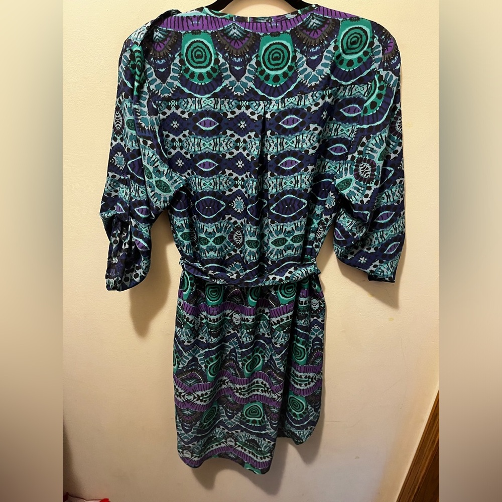 Anthropologie Maeve Ikat Frequencies dress M - Picture 8 of 9